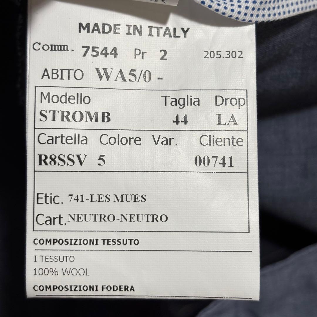 新品タグ付 現行モデル レミュー イタリア製 スーツ ダブル DRAGO生地使用