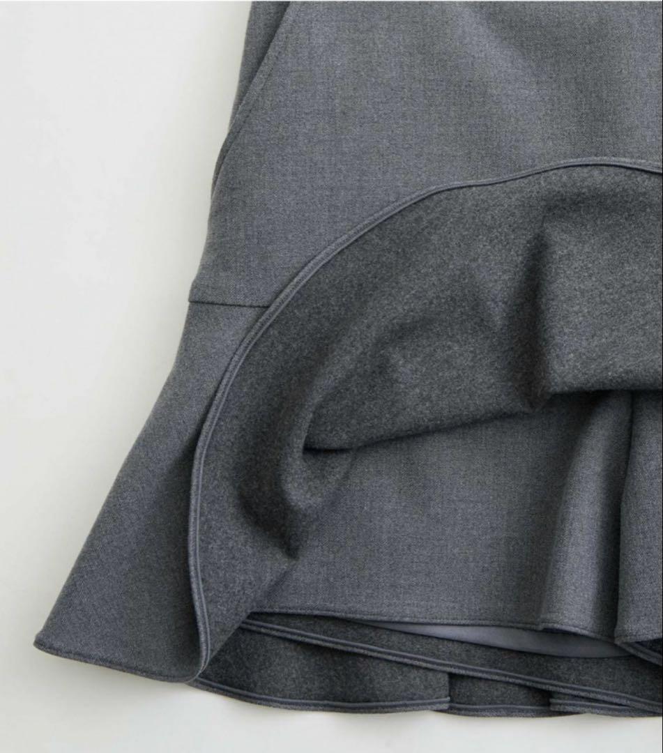 値下げ　新品タグ付き　JUN & ROPE 裏起毛フレアースカート グレー　L