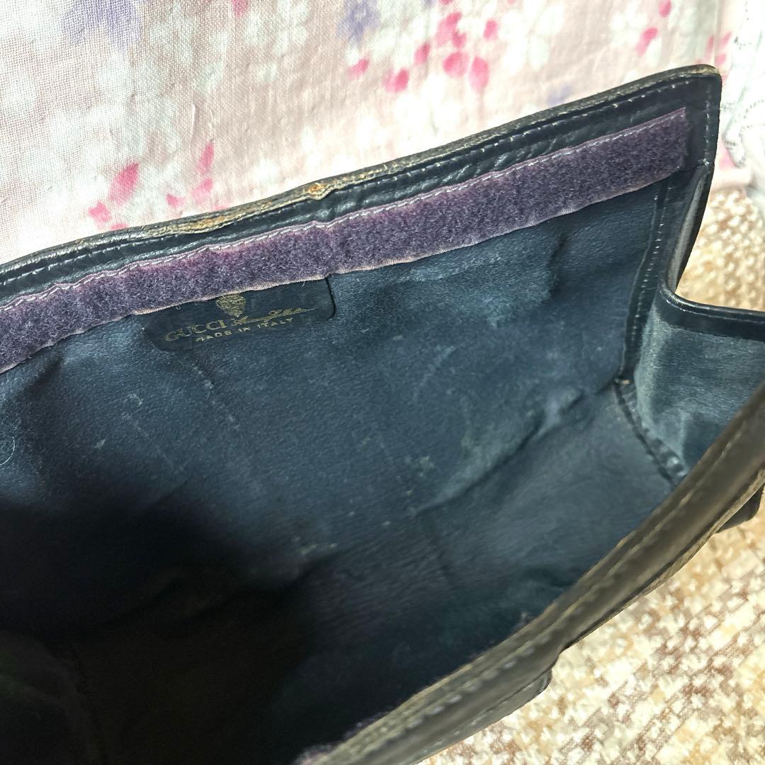 破格 GUCCI オールドグッチ クラッチバッグ 美品 GG総柄