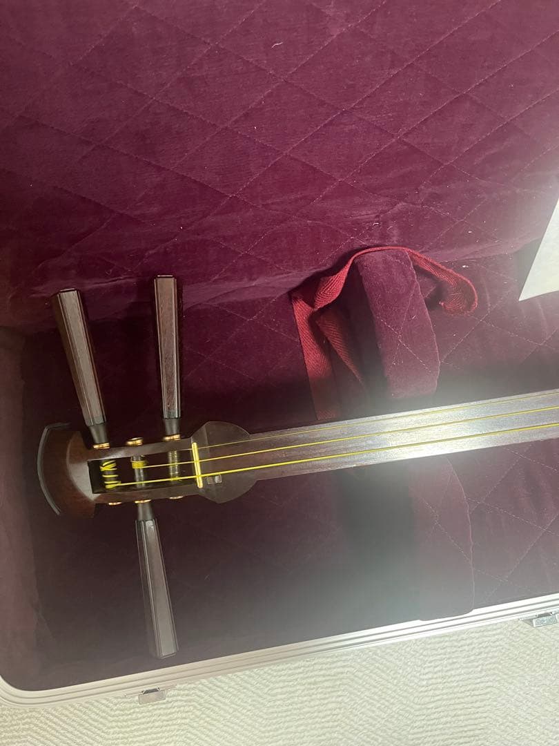 三味線本体 木製 3弦 ケース付き