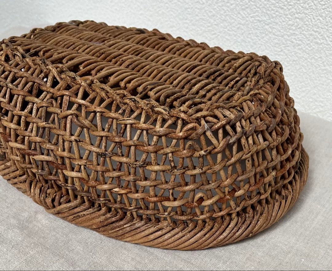 あけび かご　楕円　黄色い鳥器店