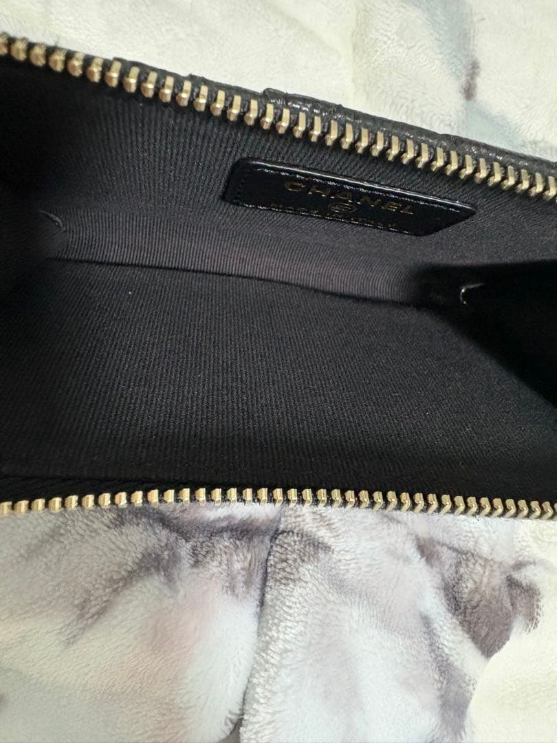 【限定ロゴ】CHANEL フラグメントケース ジップカードケース財布
