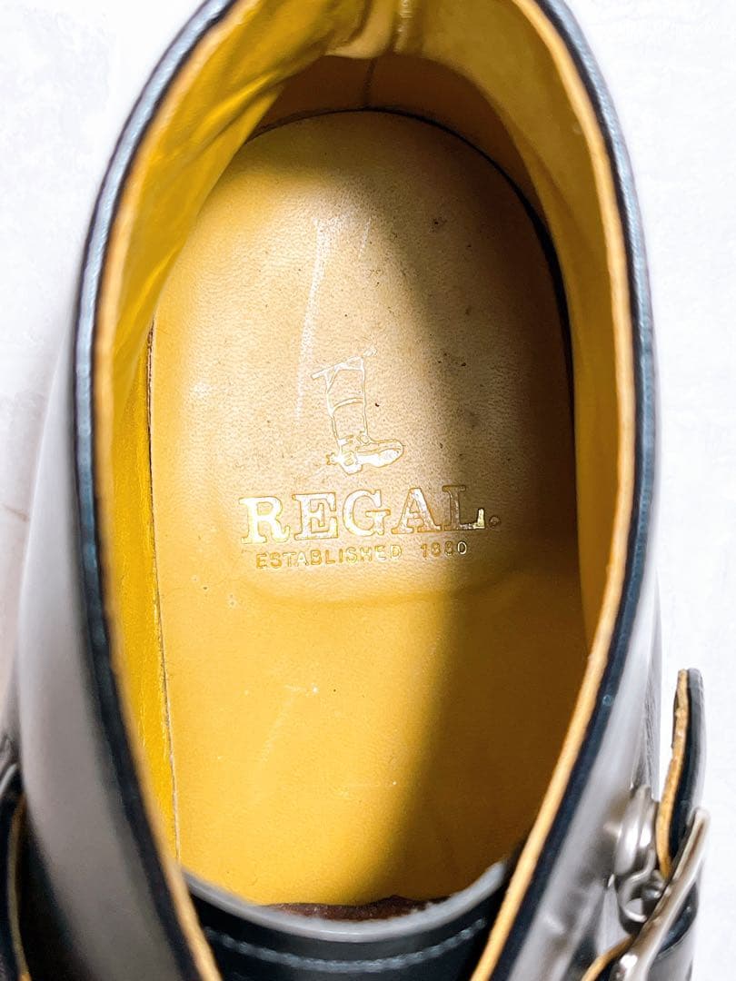 【極美品】REGAL チャッカブーツ モンクストラップ 本革 27EEcm