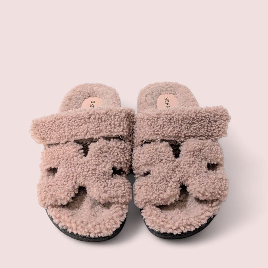 【hanako】HERMES　エルメス　ムートン　　サンダル