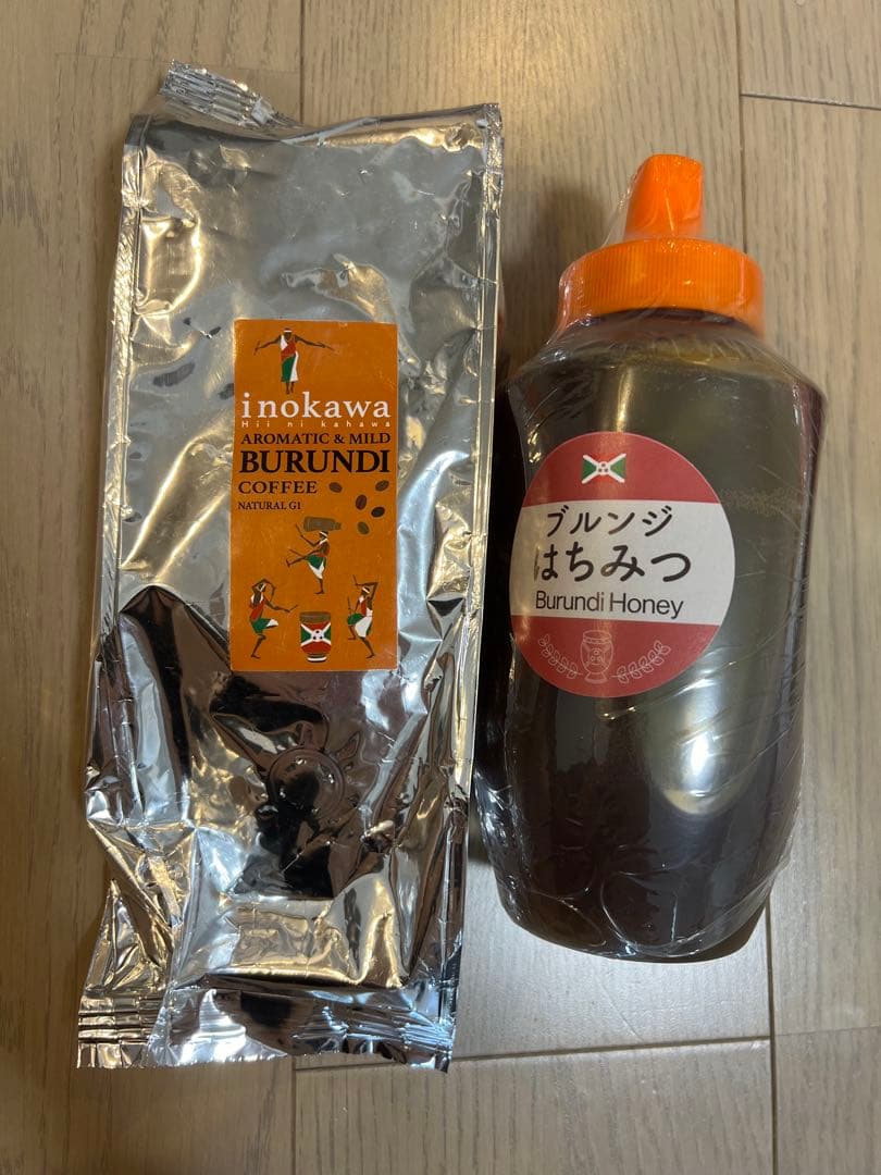 ブルンジ　はちみつ1kg コーヒー豆250g
