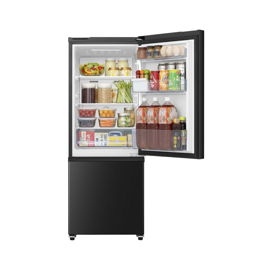 【ユヅ】Hisense ハイセンス 冷蔵庫 162L ブラック