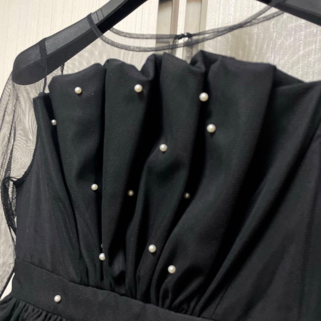 訳あり　et.UNiVER Eclipse dress ペプラム　ドレス　M