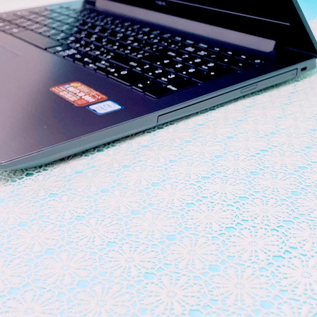 美品✨たっぷり大容量1TB❣️サクサク動く薄型ノートパソコン✨️カメラ付きおしゃれ黒