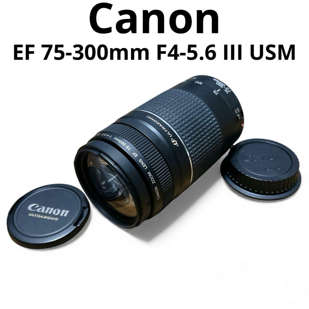 Canon EF 75-300mm f/4-5.6 III USM ズームレンズ