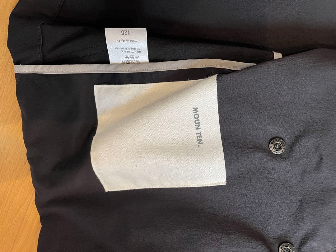 moun ten. セットアップ125 黒