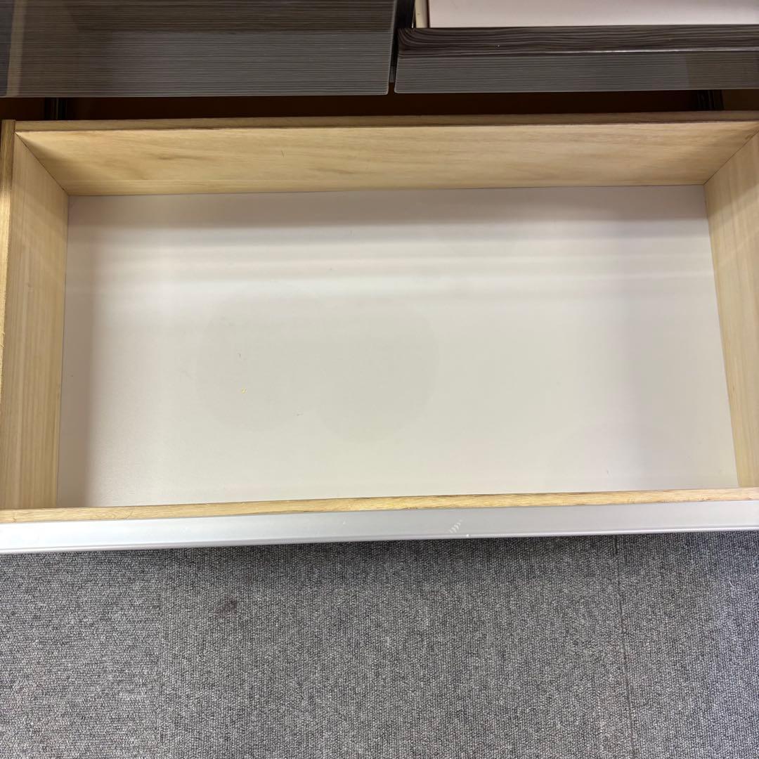 関家具　ダークブラウン木製食器棚