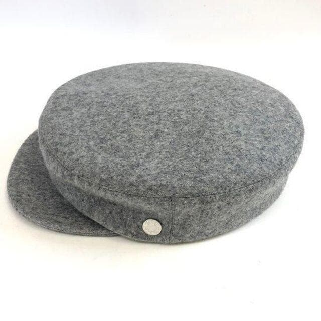 エルメス セリエ キャスケット 58 ウール グレー