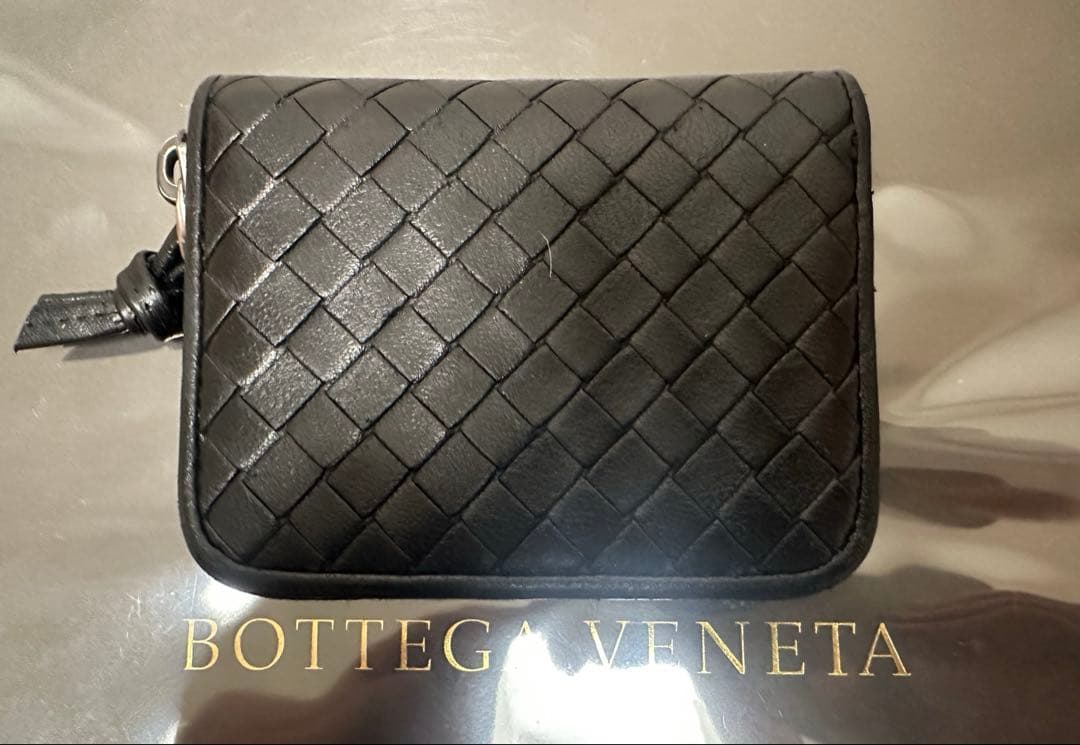 【付属品付】ボッテガヴェネタ イントレチャートケース/ラム/黒1️⃣✨✨