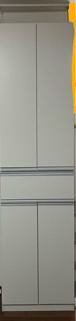 【a2】扉付き1cmピッチダブル棚板の薄型本棚