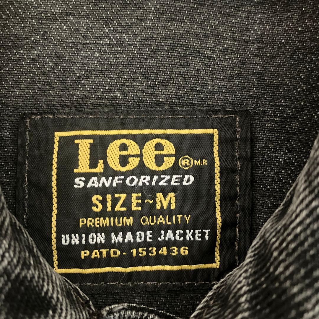 ヴィンテージ EURO LEE 後染めブラックデニムジャケット M