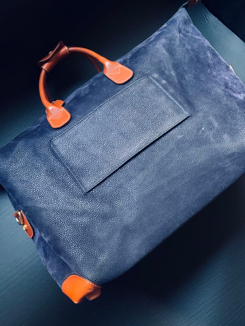 ミラノの老舗旅鞄Bric’s 「life」　ボストンバッグ　粋なサファイアブルー