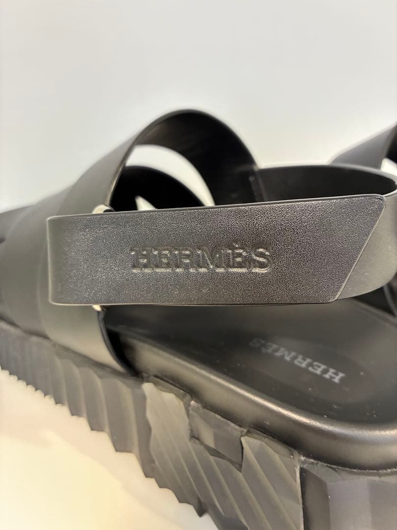 【美品】エルメス　エレクトリックベルト Hロゴデザイン サンダル　サイズ41