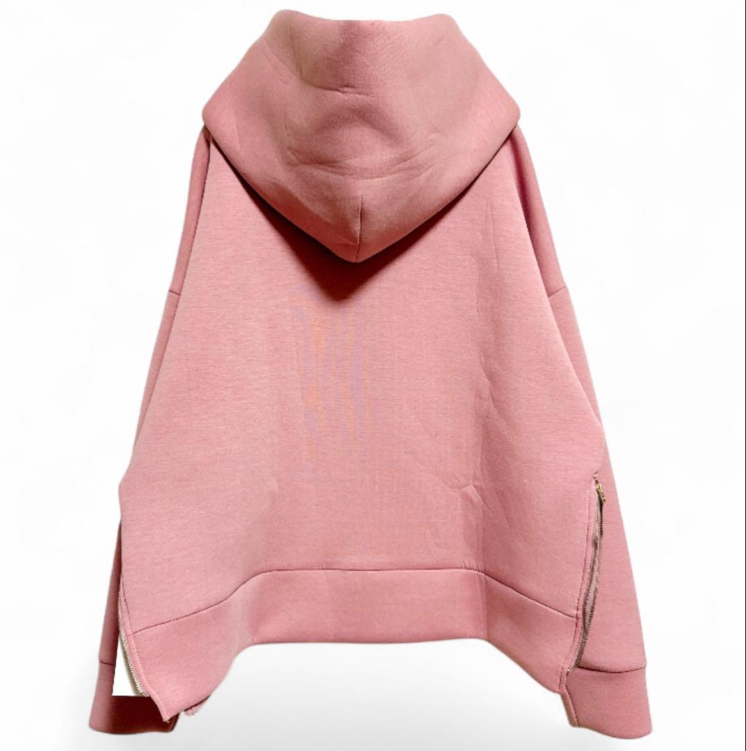 入手困難✨新品【ダムフランク】 ボンディングフーディ F くすみピンク パーカー