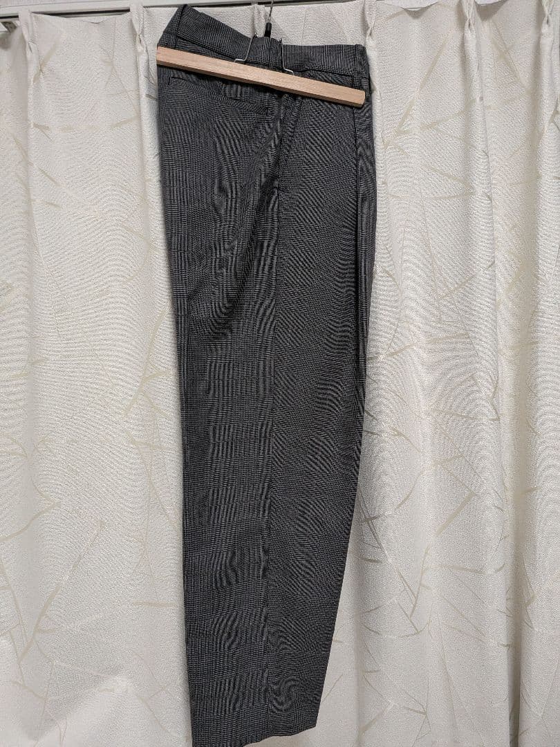 stein WIDE TAPERED TROUSERS グレンチェック