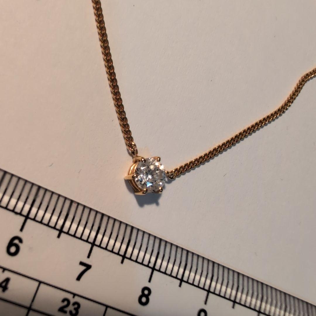 K18 キュービックジルコニア ネックレス