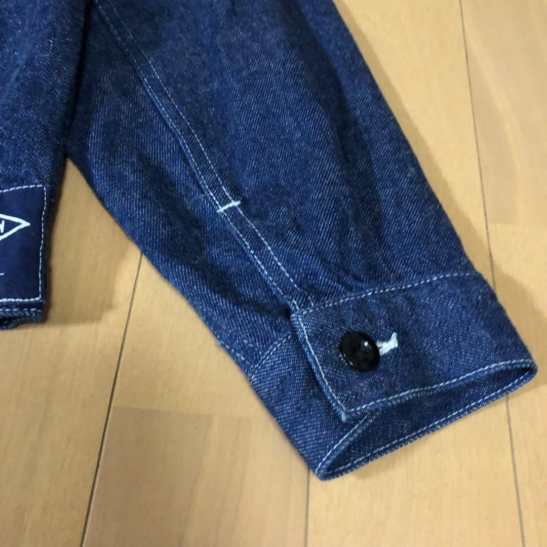 【DANTON】デニムノーカラージャケット