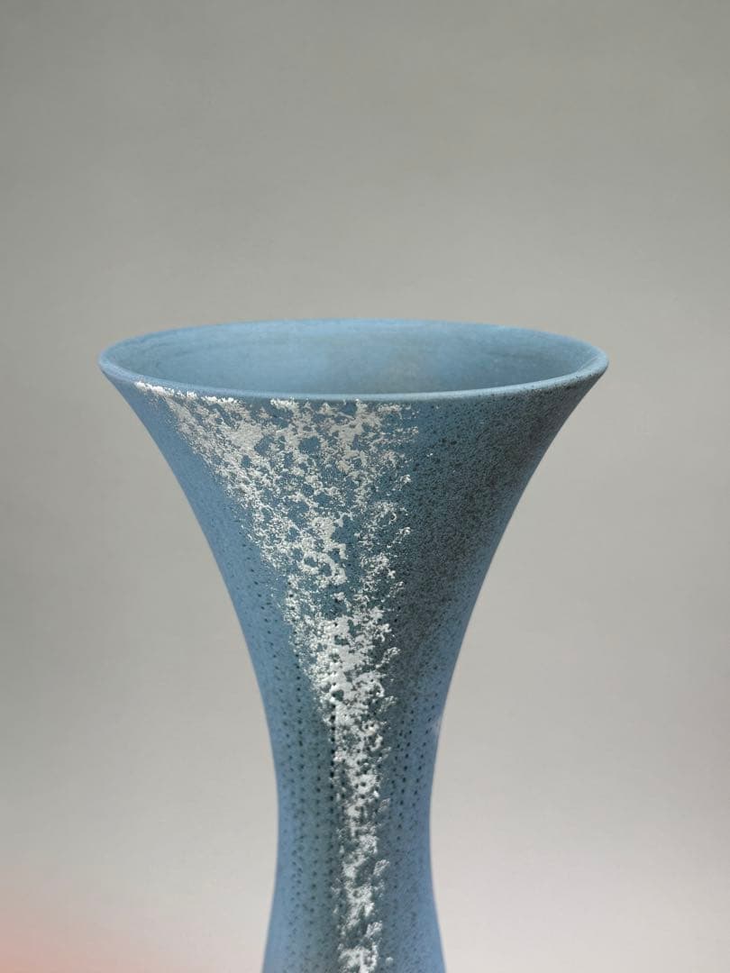 池坊　いけばな　大花器　花瓶　高さ54cm 陶花器　正明作 華道具 在銘　京焼