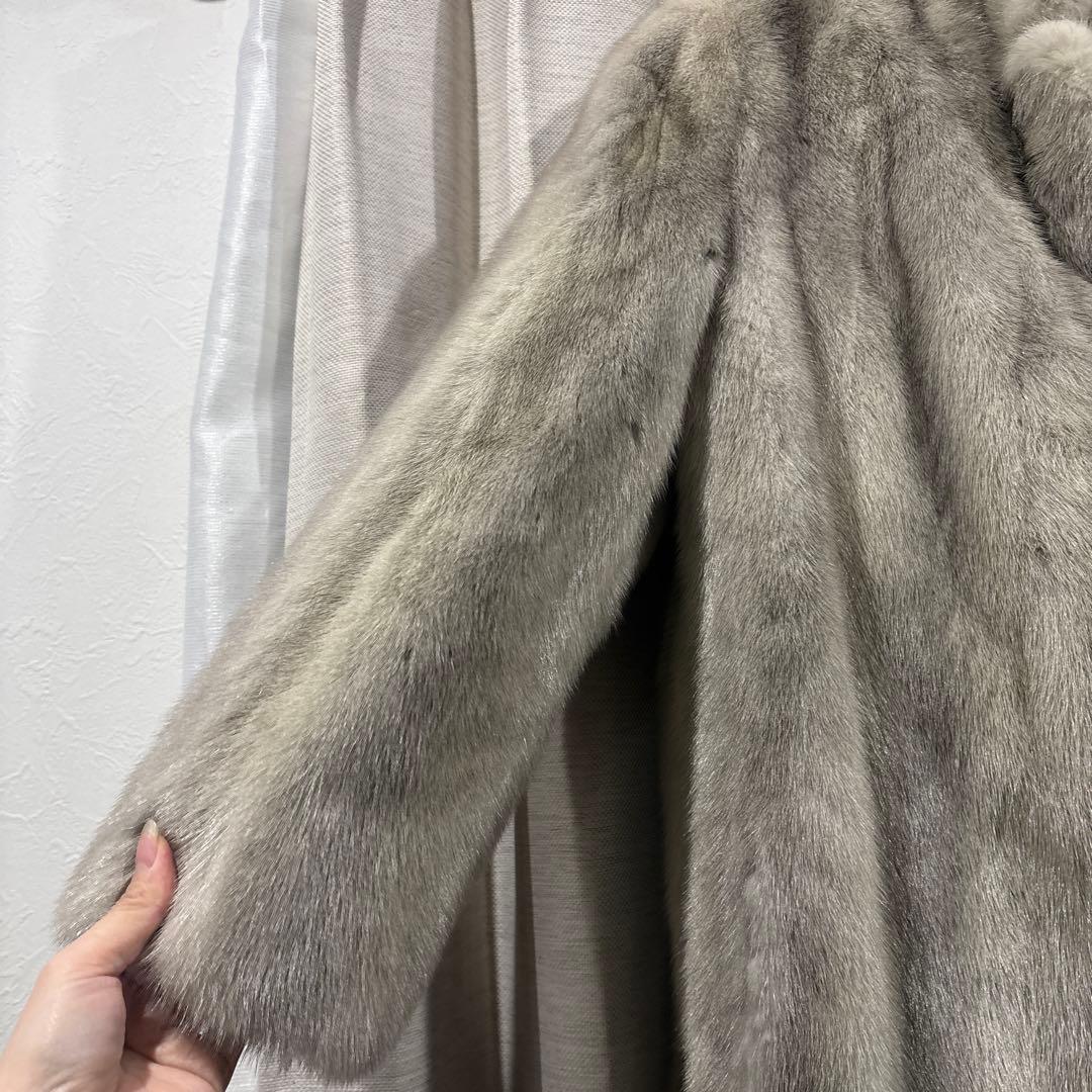JOLIESSE/ミンクファー/ファーコート/13号/グレー