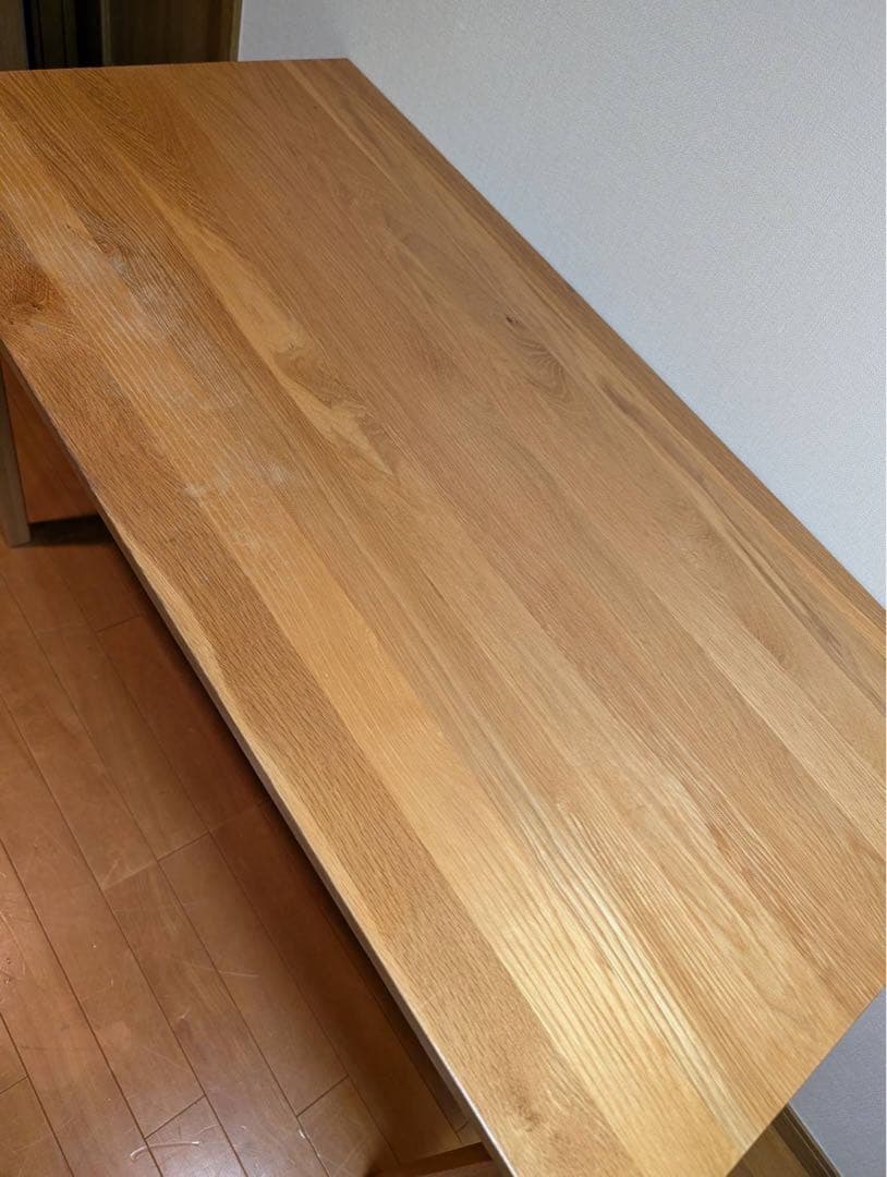 ■送料込■無印 MUJI 無垢材 木製デスク オーク材 事務デスク 学習机