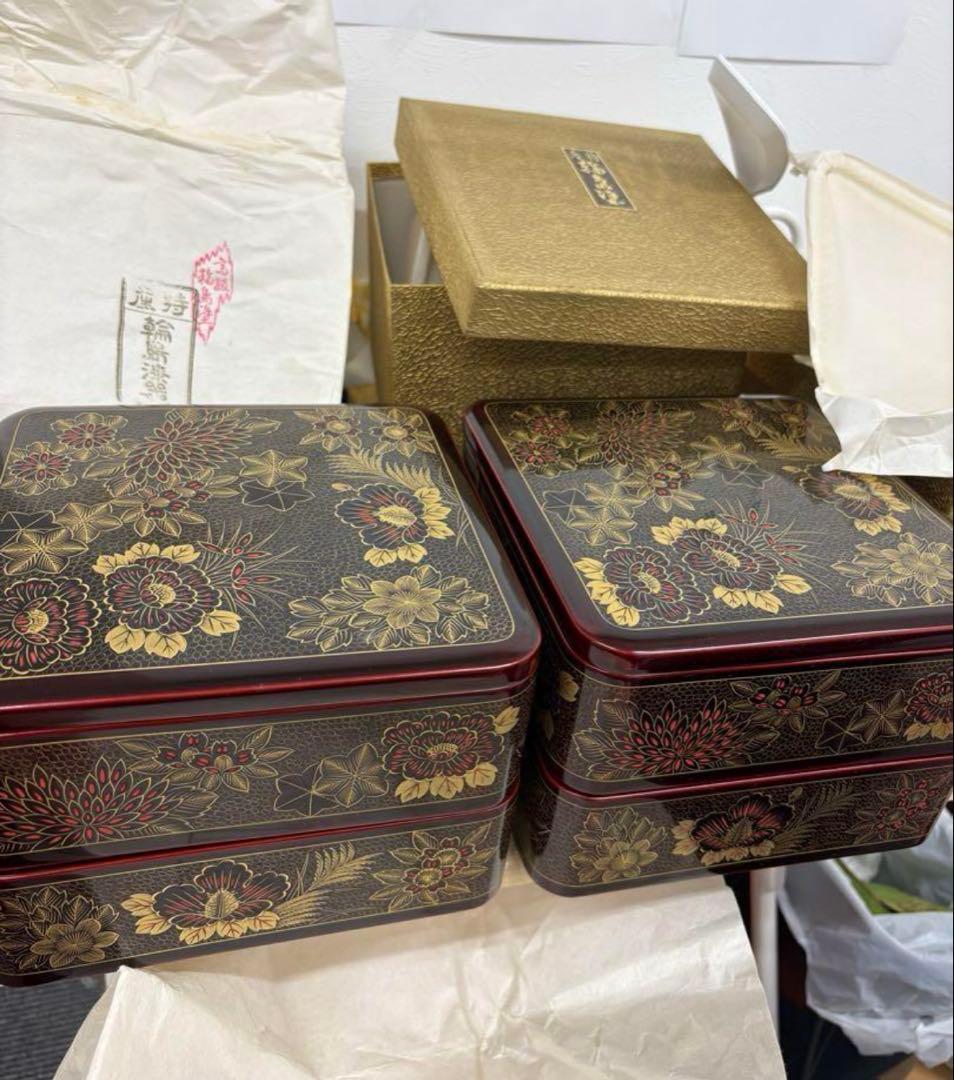 輪島塗　7寸二段重箱　2点セット