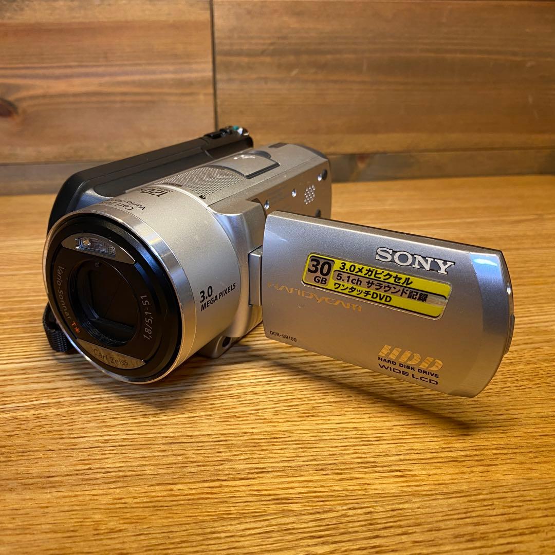 【動作良好】 SONYソニー DCR-SR100 HDD ビデオカメラ