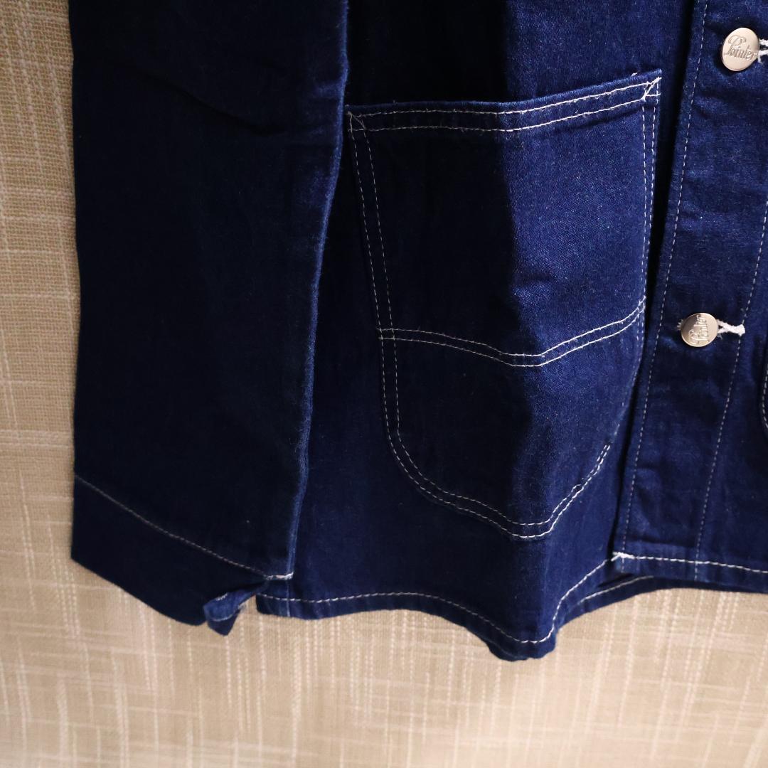 ポインター セミヴィンテージ 1990's ダークデニム カバーオール 36