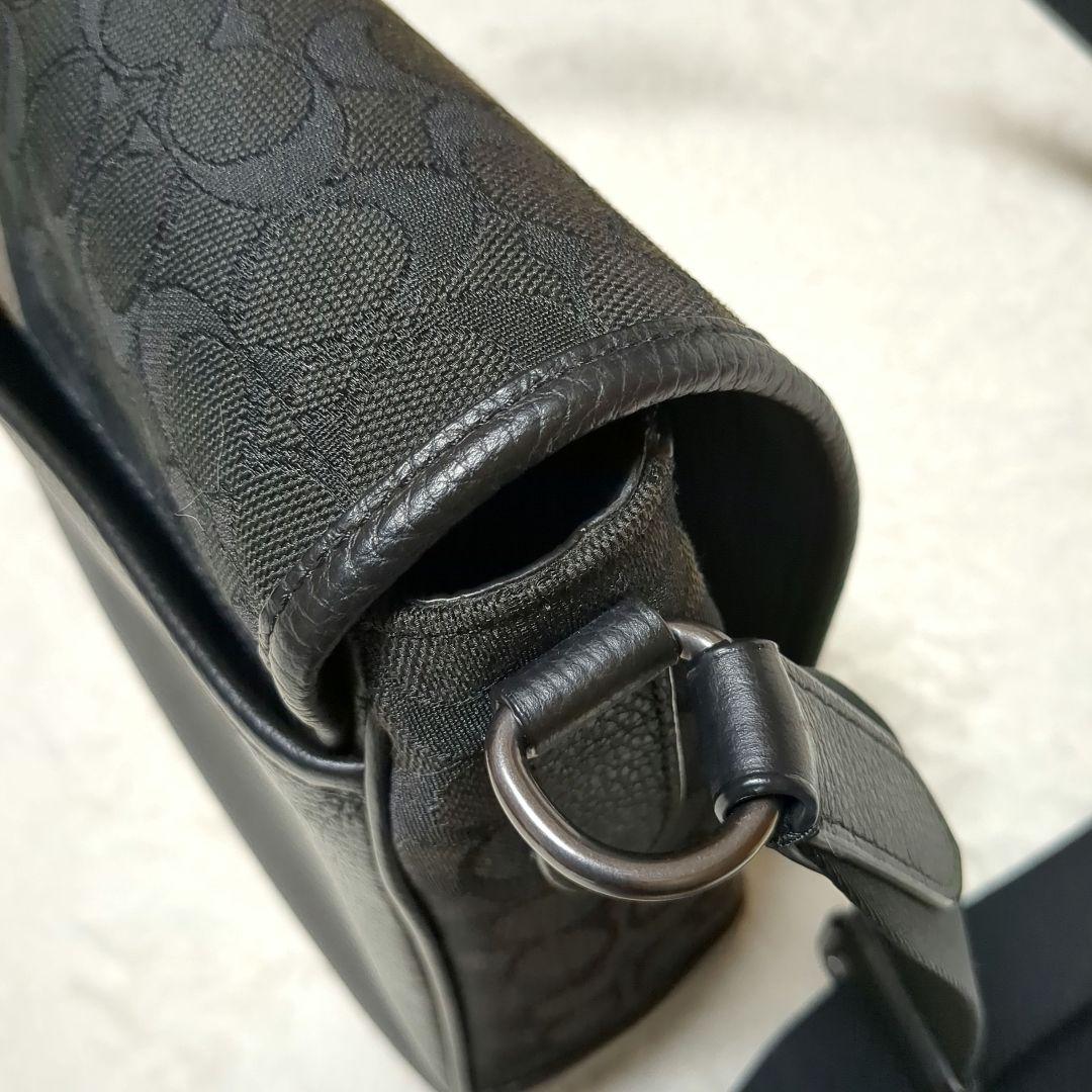 極美品 COACH トンプソン シグネチャー ショルダーバック　C5387