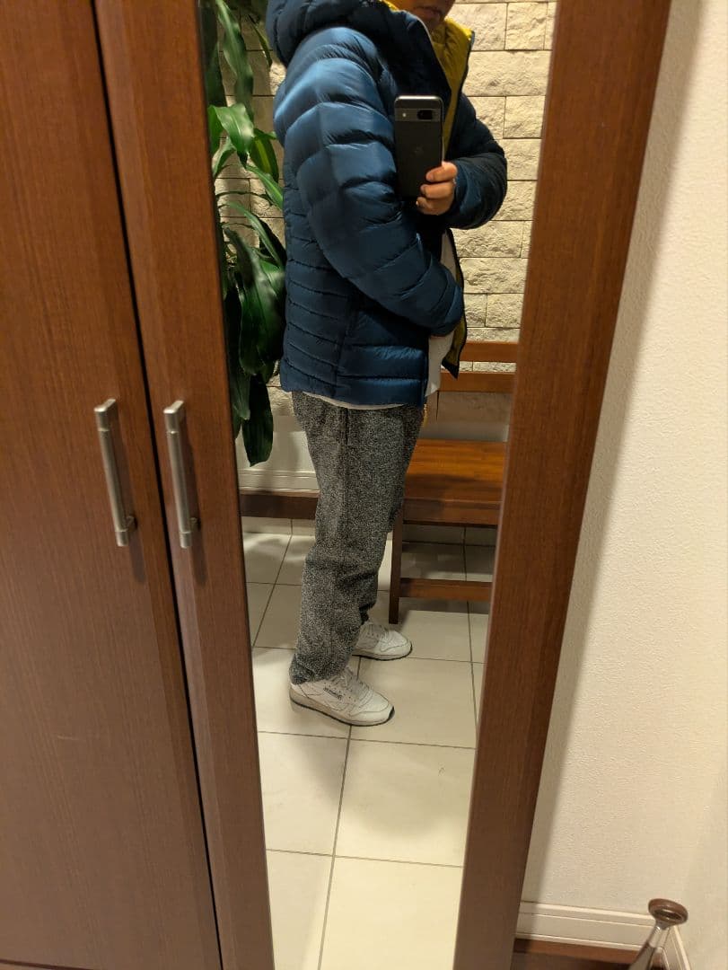 Rab ダウンジャケット M 青/黄色