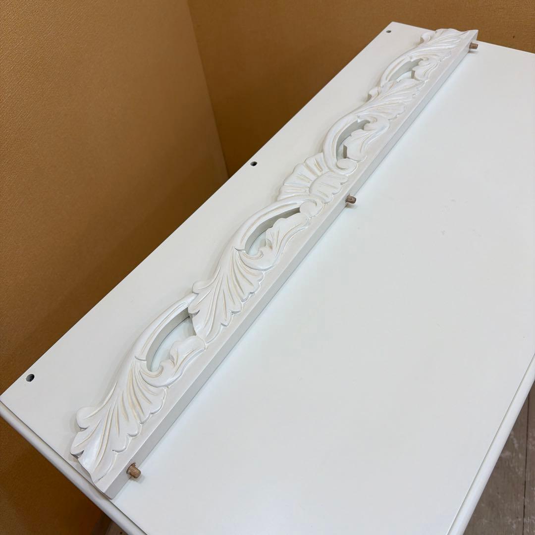 ロココ調 アンティーク風 猫脚 チェスト 4段 姫系 白家具