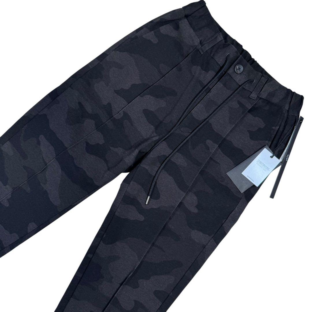 【新品】wjkダブルジェイケイ/ピンタックイージースラックス/ブラックカモS