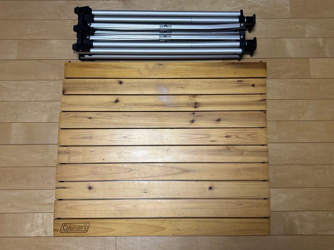コールマン Coleman ナチュラル ウッド ロール テーブル 110