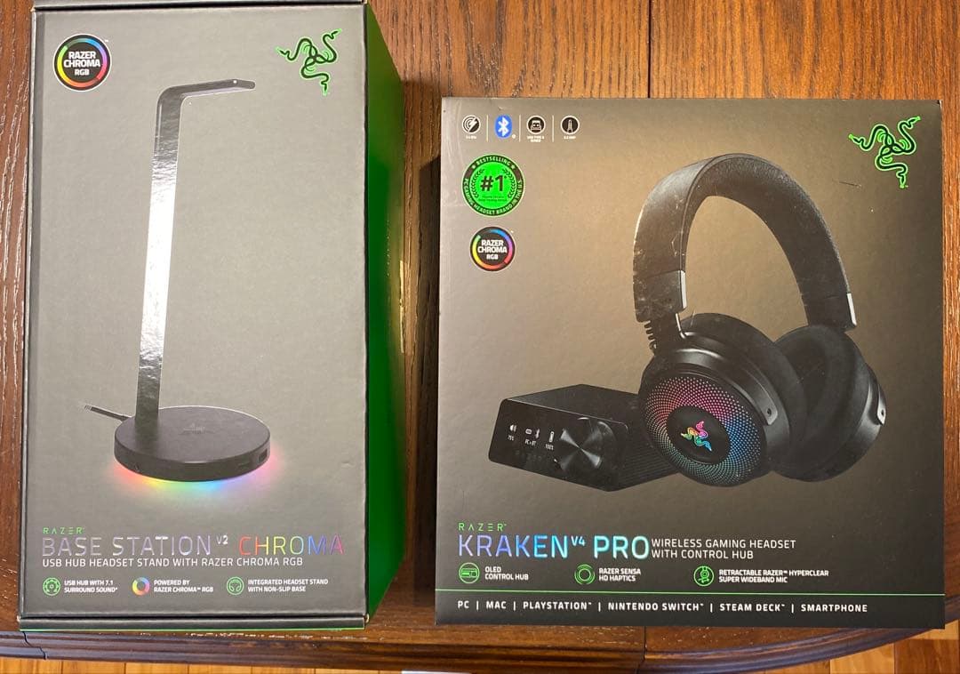 Razer Kraken V4 Pro &Base Station V2　セット