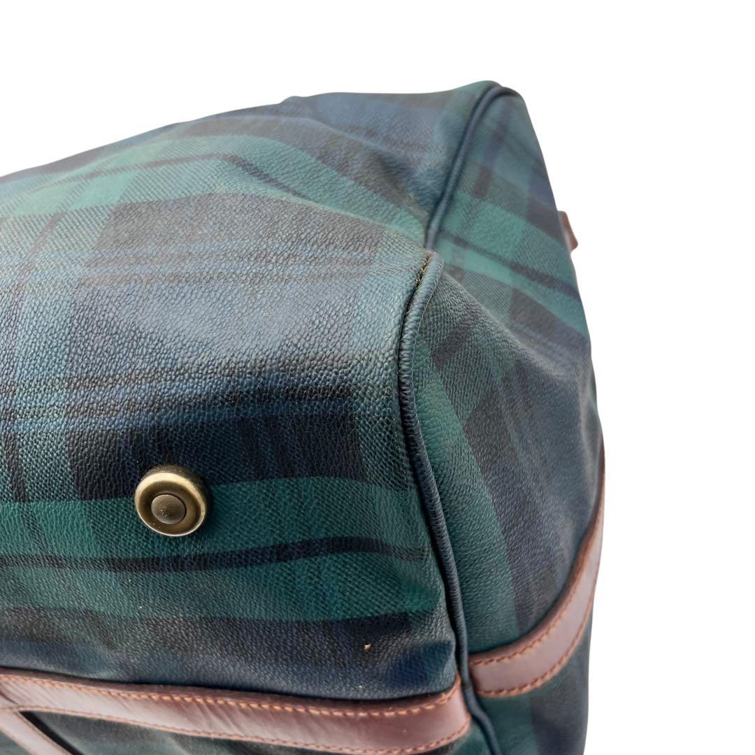 【ブラシ・南京錠付き】RALPH LAUREN ボストンバッグ レザー