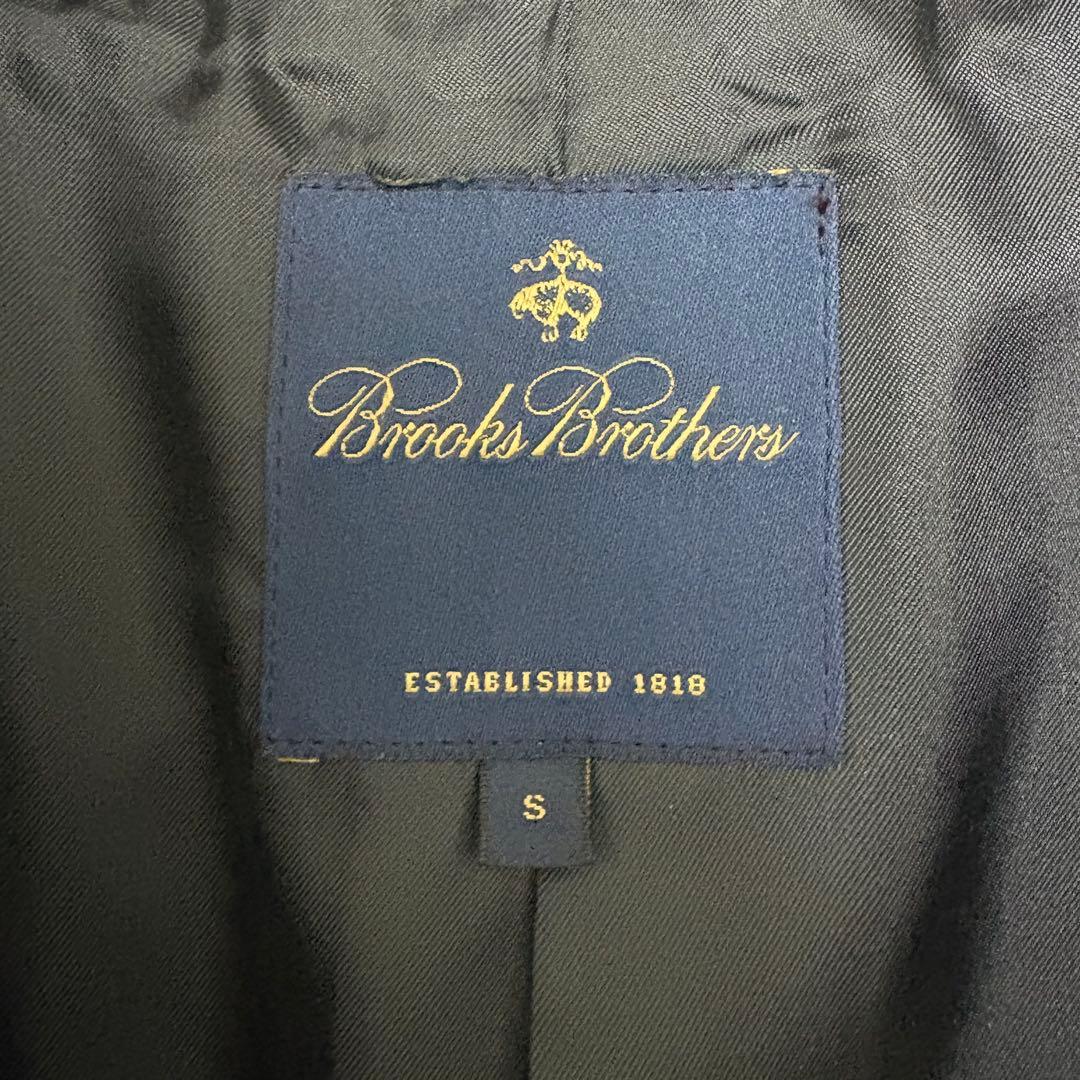 美品 ブルックスブラザーズ ピーコート ネイビー　ウール メンズ ダブル S