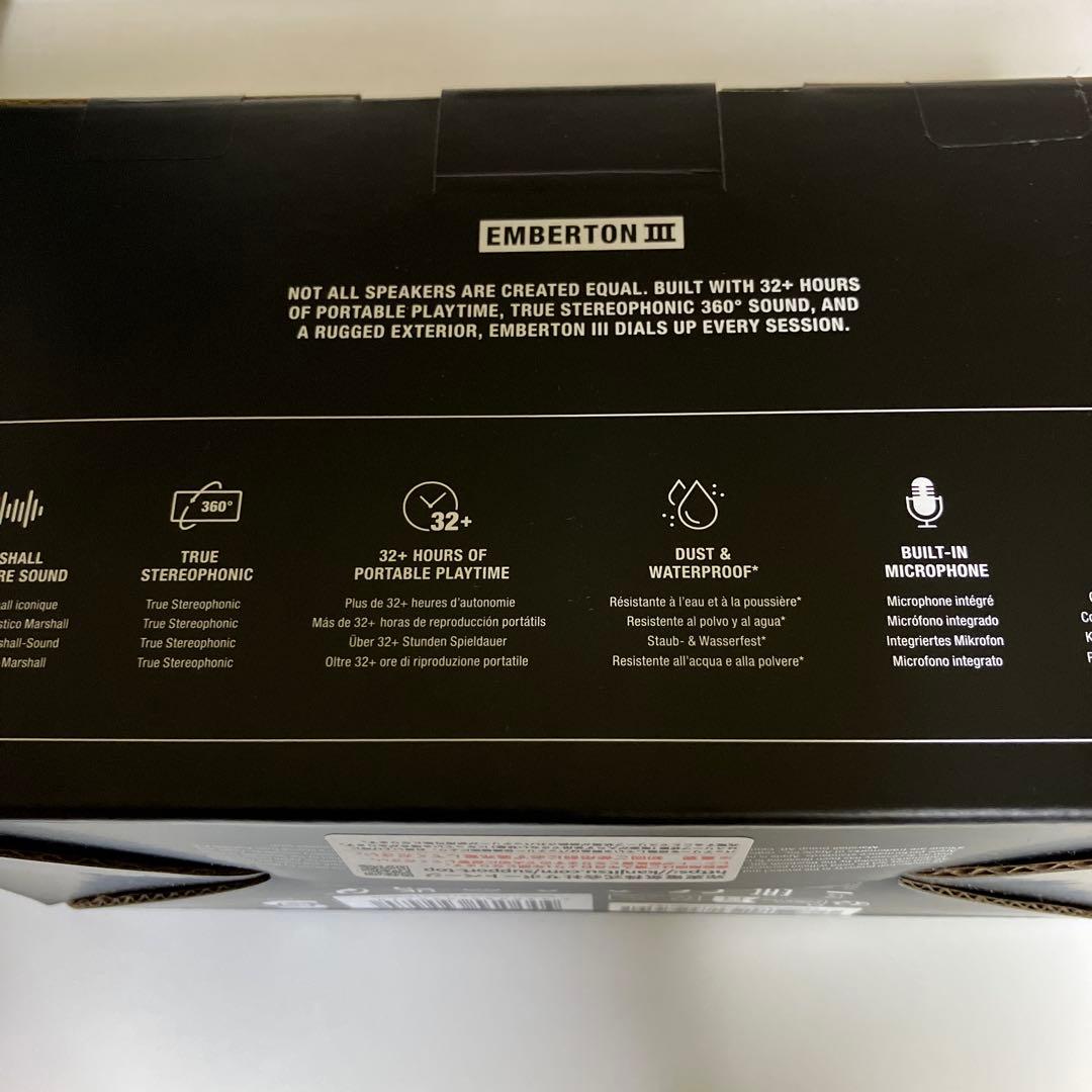 Marshall Emberton iii ワイヤレスポータブルスピーカー