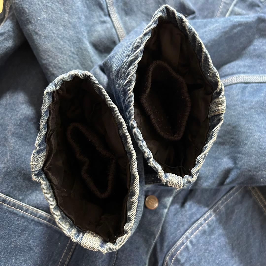 人気カラー! Dickies ディッキーズ デニム カバーオール 濃紺 XL