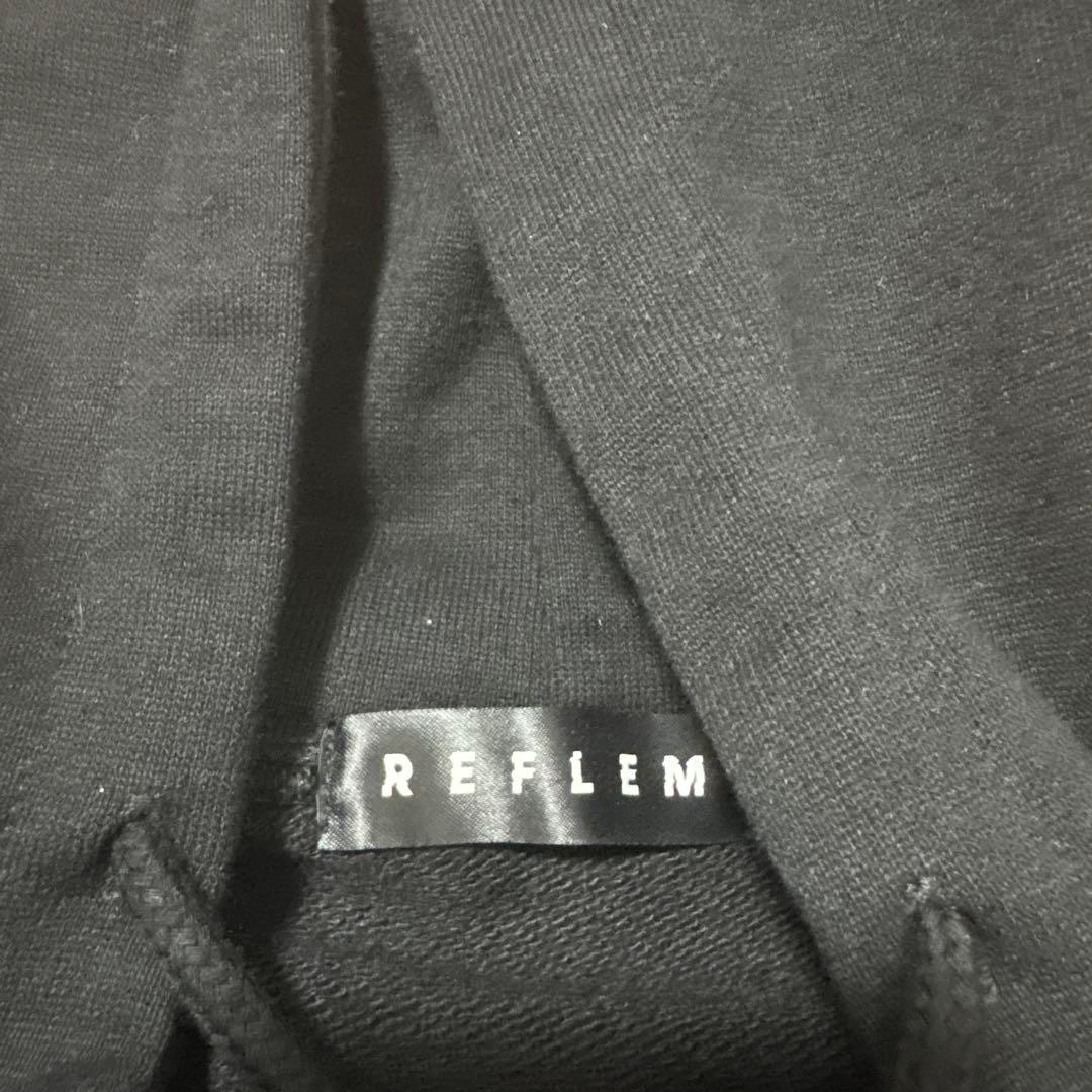 REFLEM レフレムクロス　総柄　ラインストーン　ZIPパーカー　ブラック