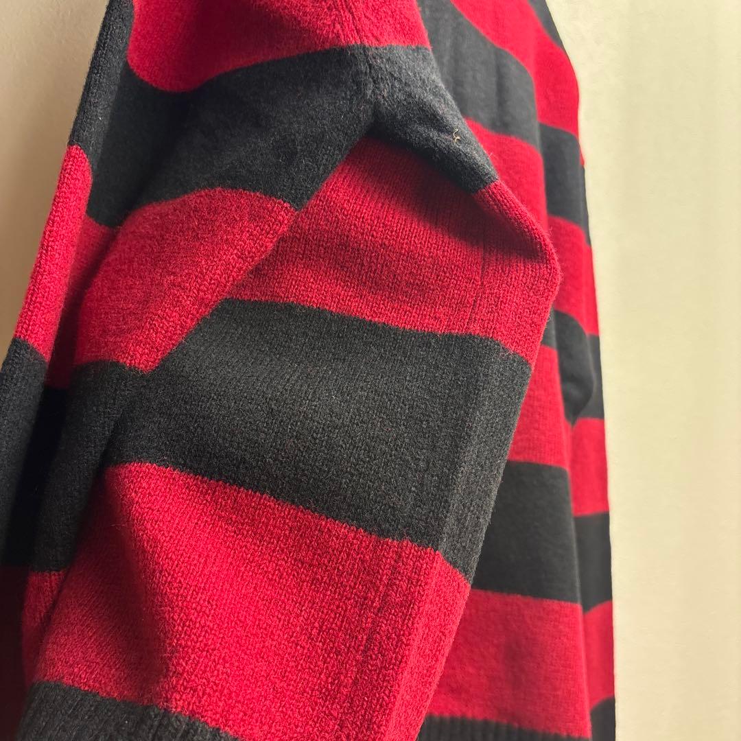 m*o様 ☆ ナンバーナイン L 赤黒ボーダー 06期風 カートコバーン ニット
