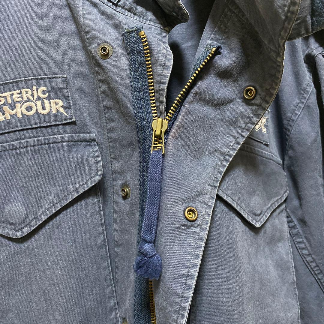 ヒステリックグラマー 90年代 フィールドジャケット ネイビー