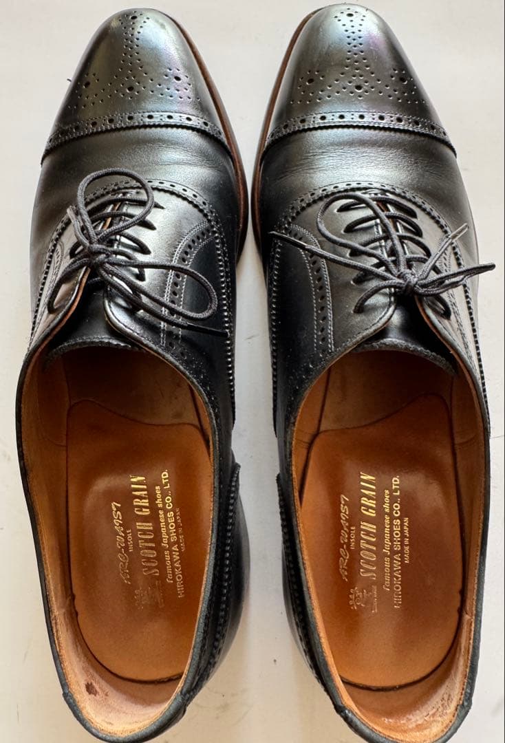 スコッチグレイン　ウィングチップ ドレスシューズ 黒26,5cm