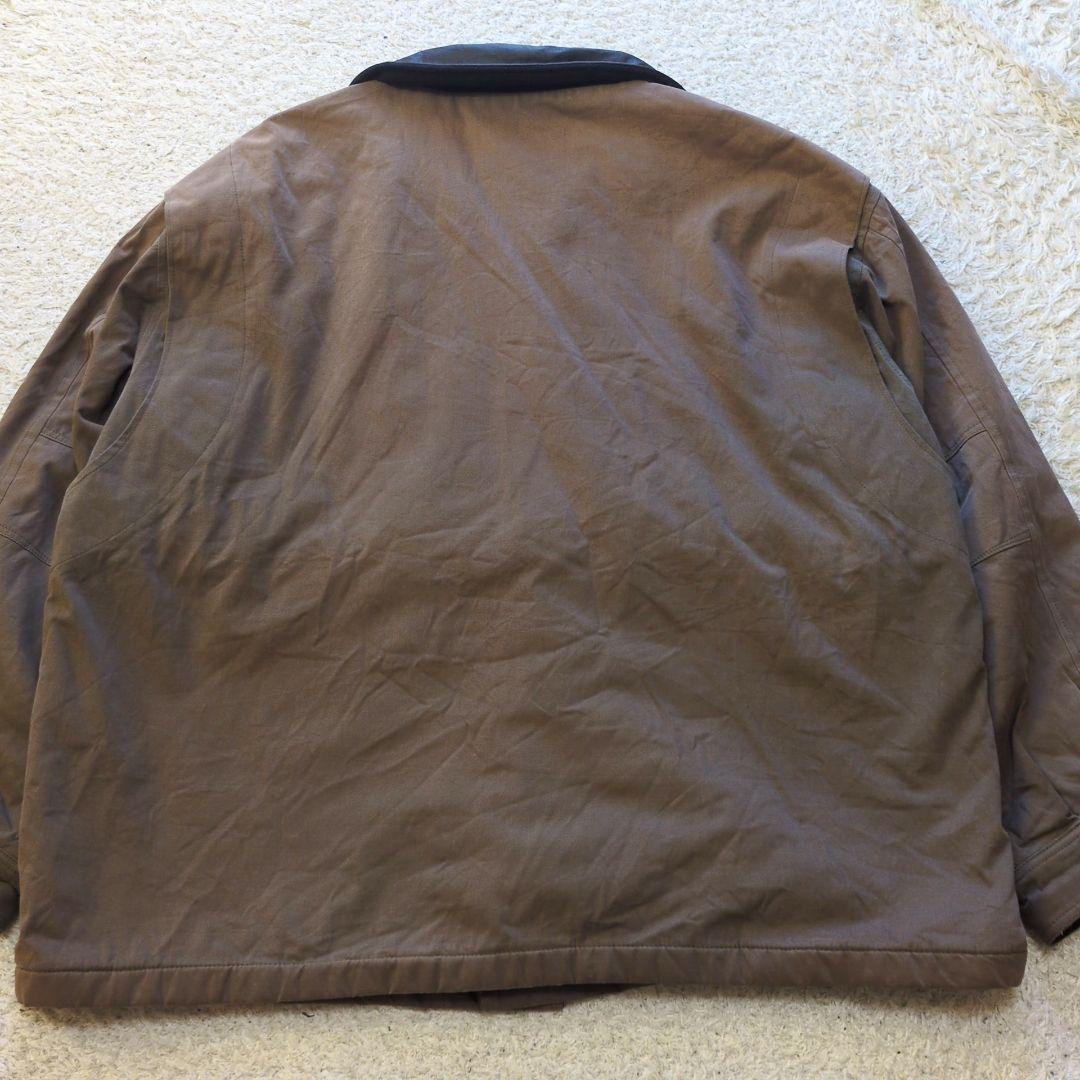 値下げ中【USA製】80sL.L.Beanカバーオール襟レザーダック地