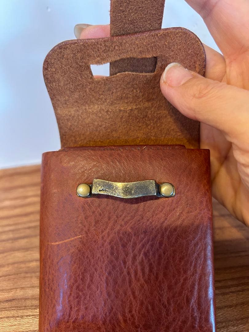 池之端銀革店　Haru Garson Compact Wallet