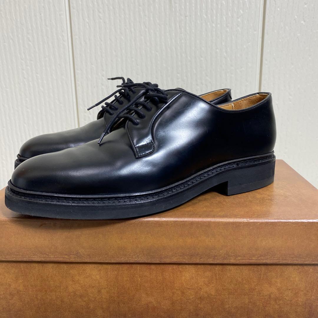 美品 Berwick 4406 プレーントゥ コーティングレザー