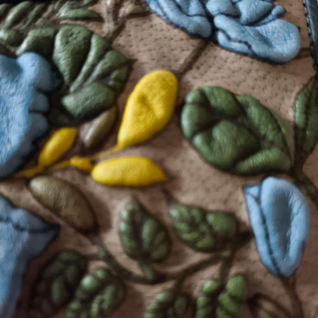 む*ぎ様 花柄デコブランシェがま口財布