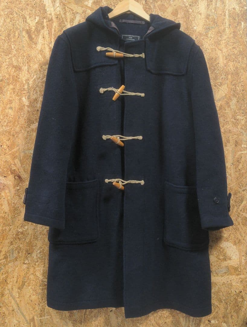 メンズ　古着　gloverall グローバーオール　ネイビー　ダッフルコート　М